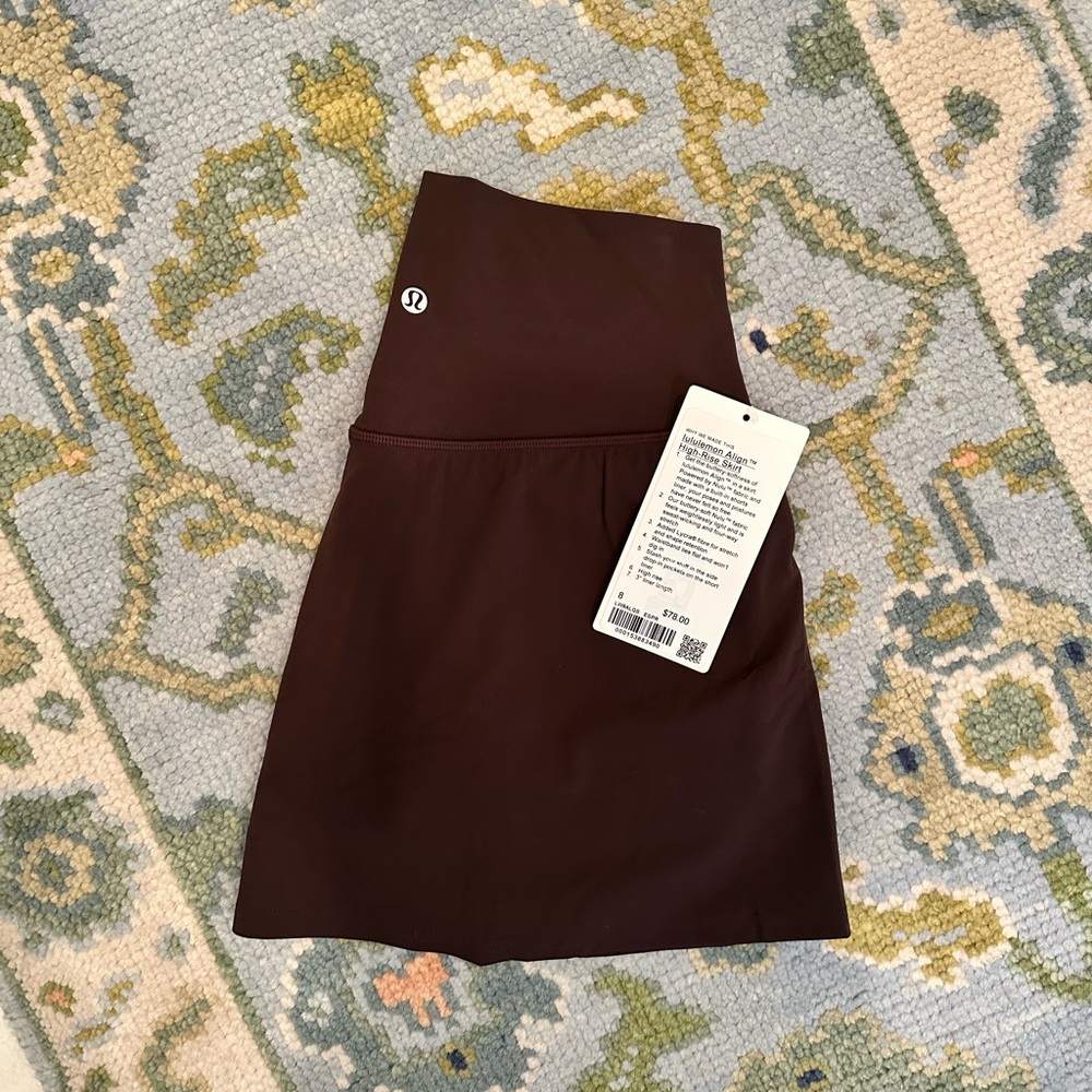 lululemon espresso align skirt